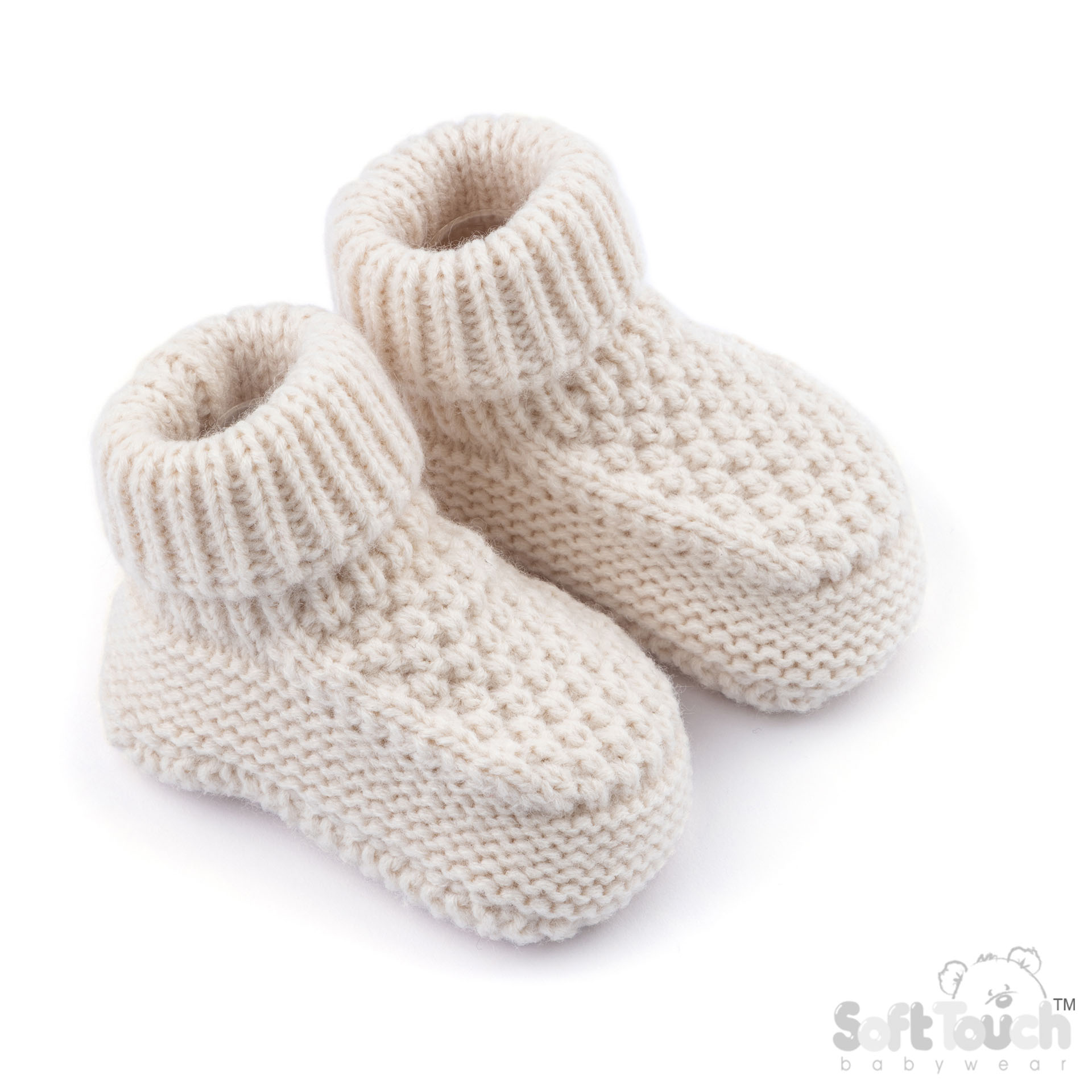 Baby Coffee 'Elegance' Ribbed Bootees : ABO712-BCOF
