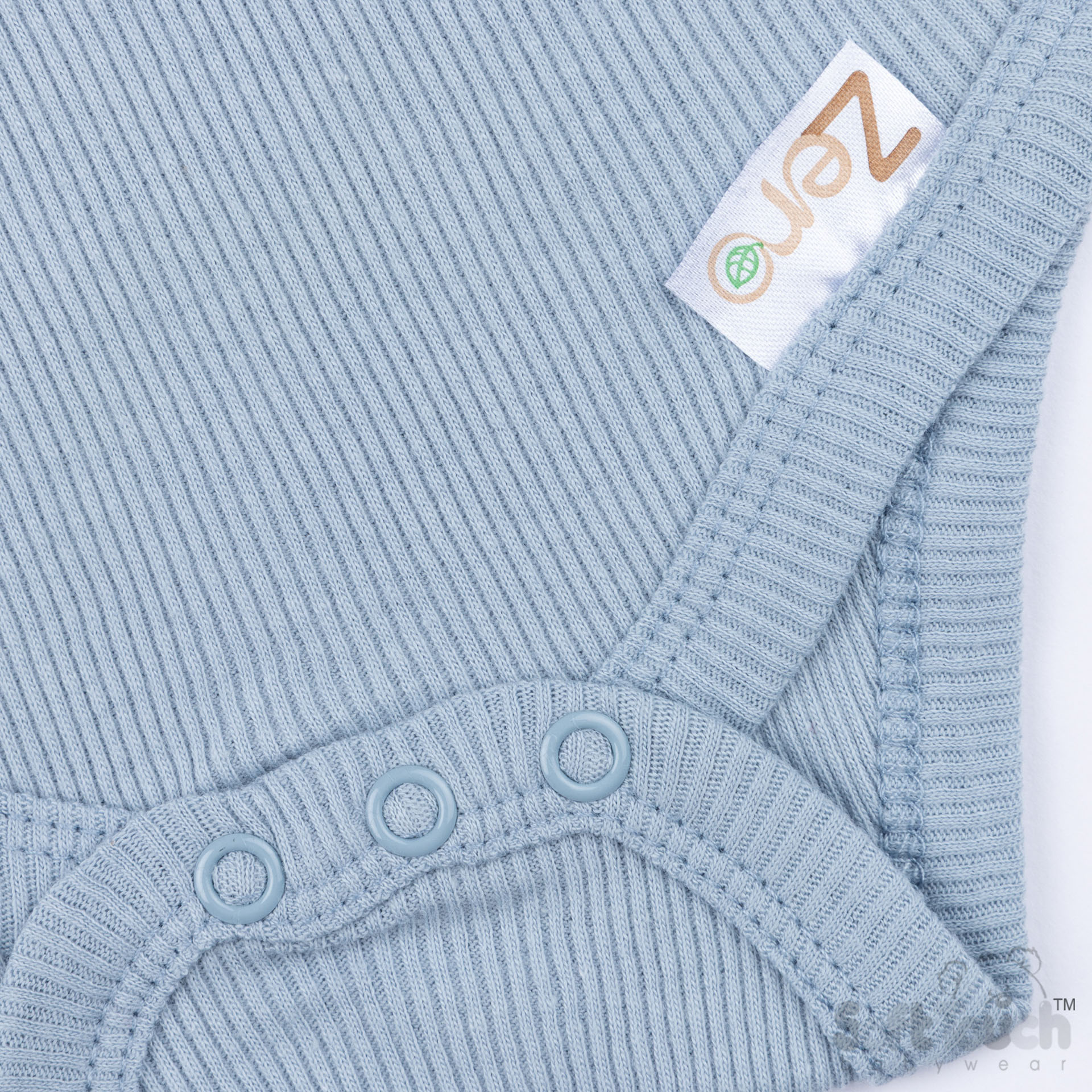 Dusty Blue Ribbed Bodysuit No. BS4500-DB
