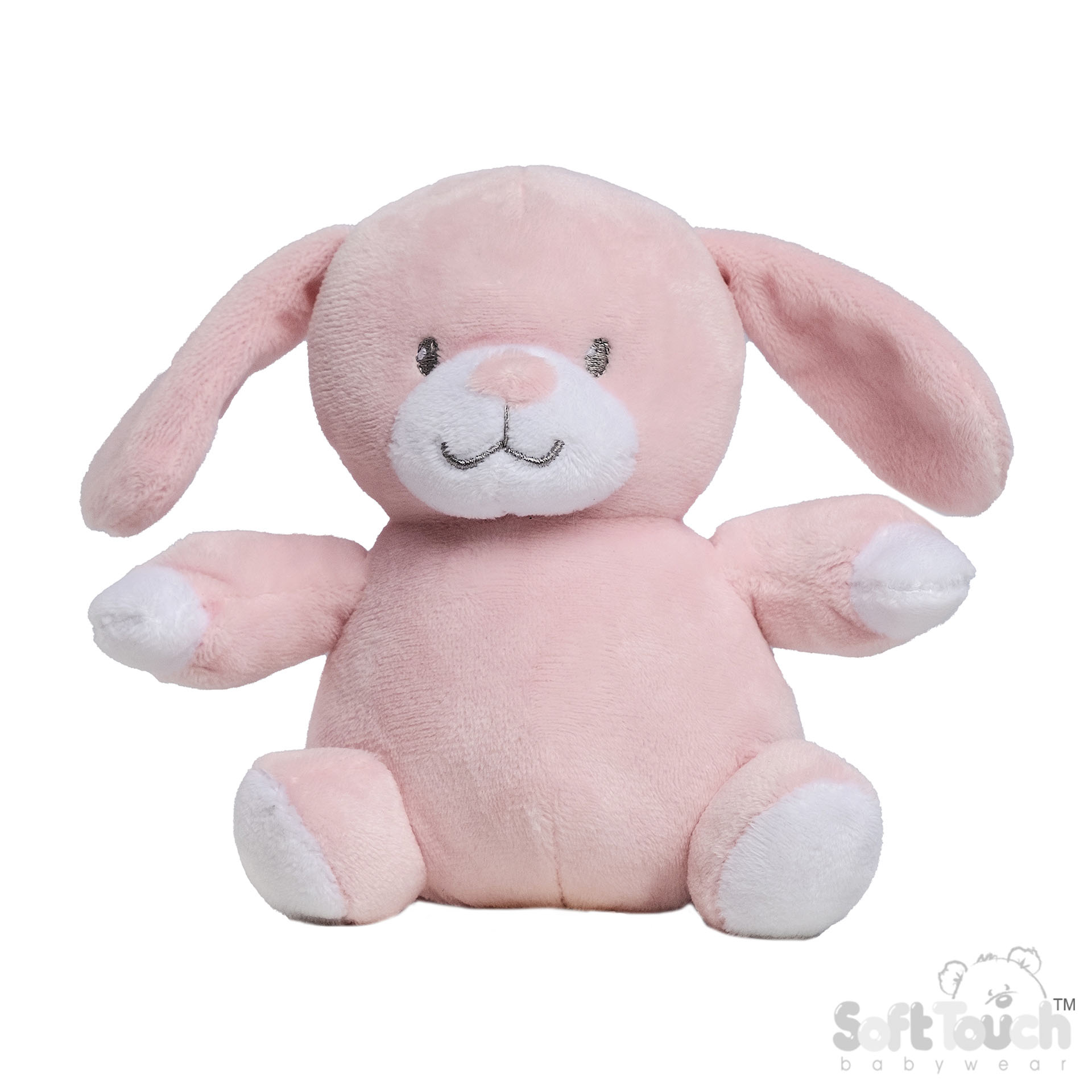 Pink Eco Recycled Bunny Soft Toy No. EBU62-P