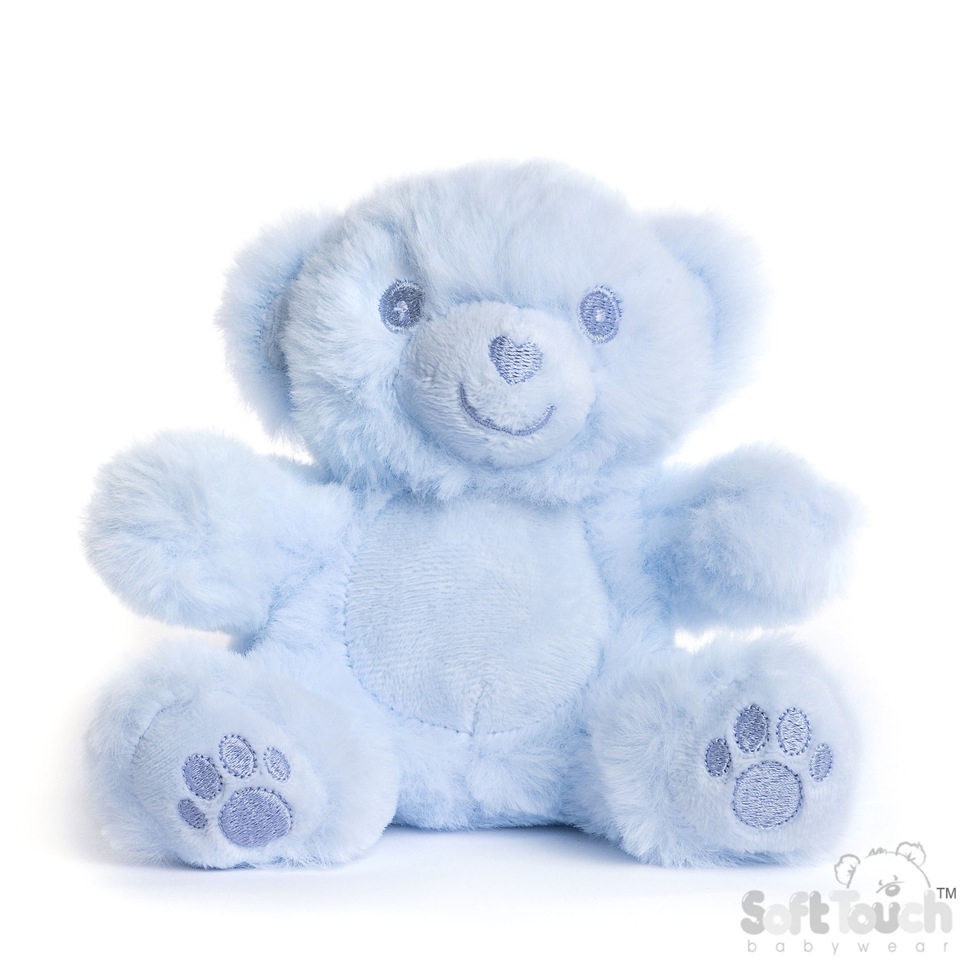 Blue Eco Recycled Teddy Bear with Paws : EST60-B