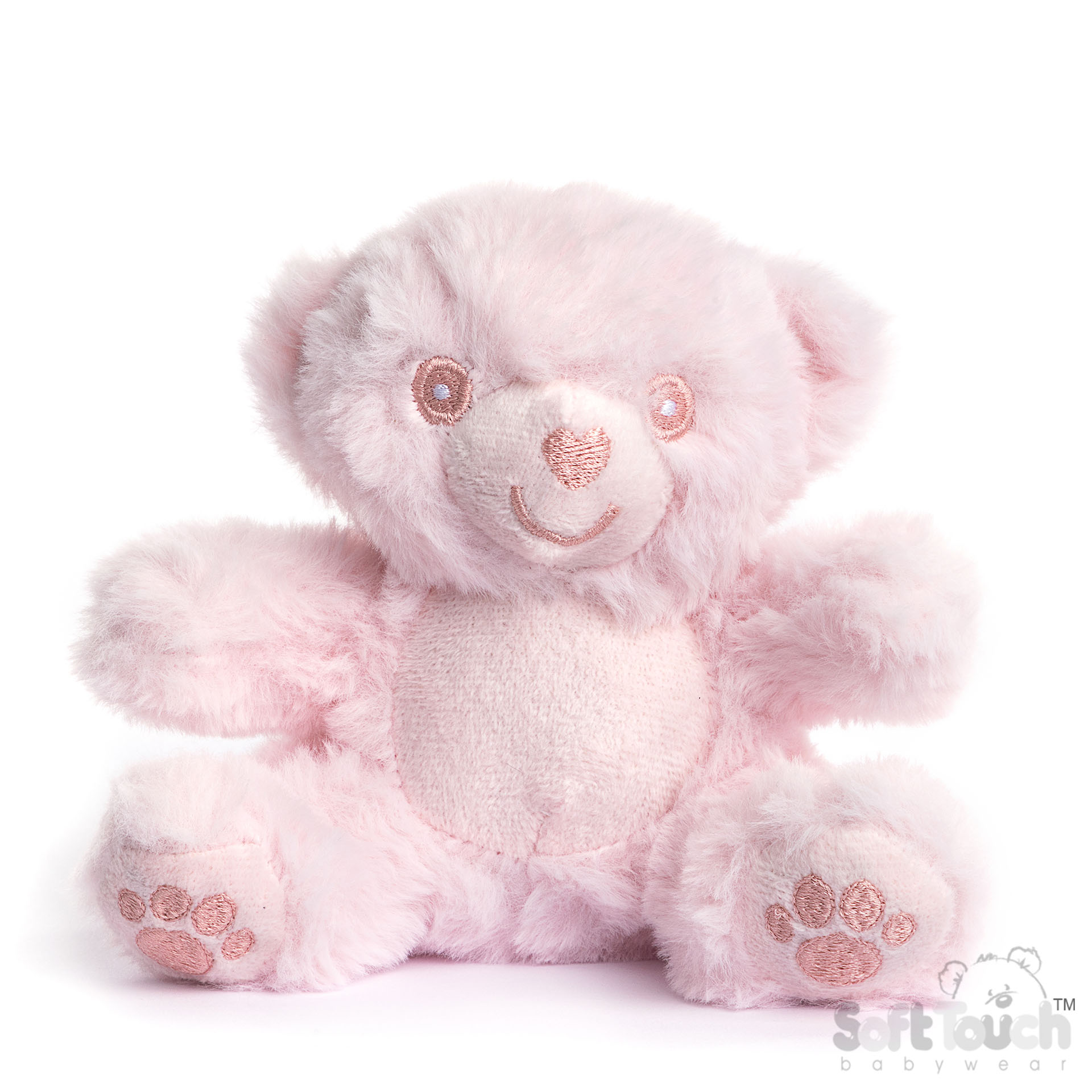 Pink Eco Recycled Teddy Bear with Paws : EST60-P