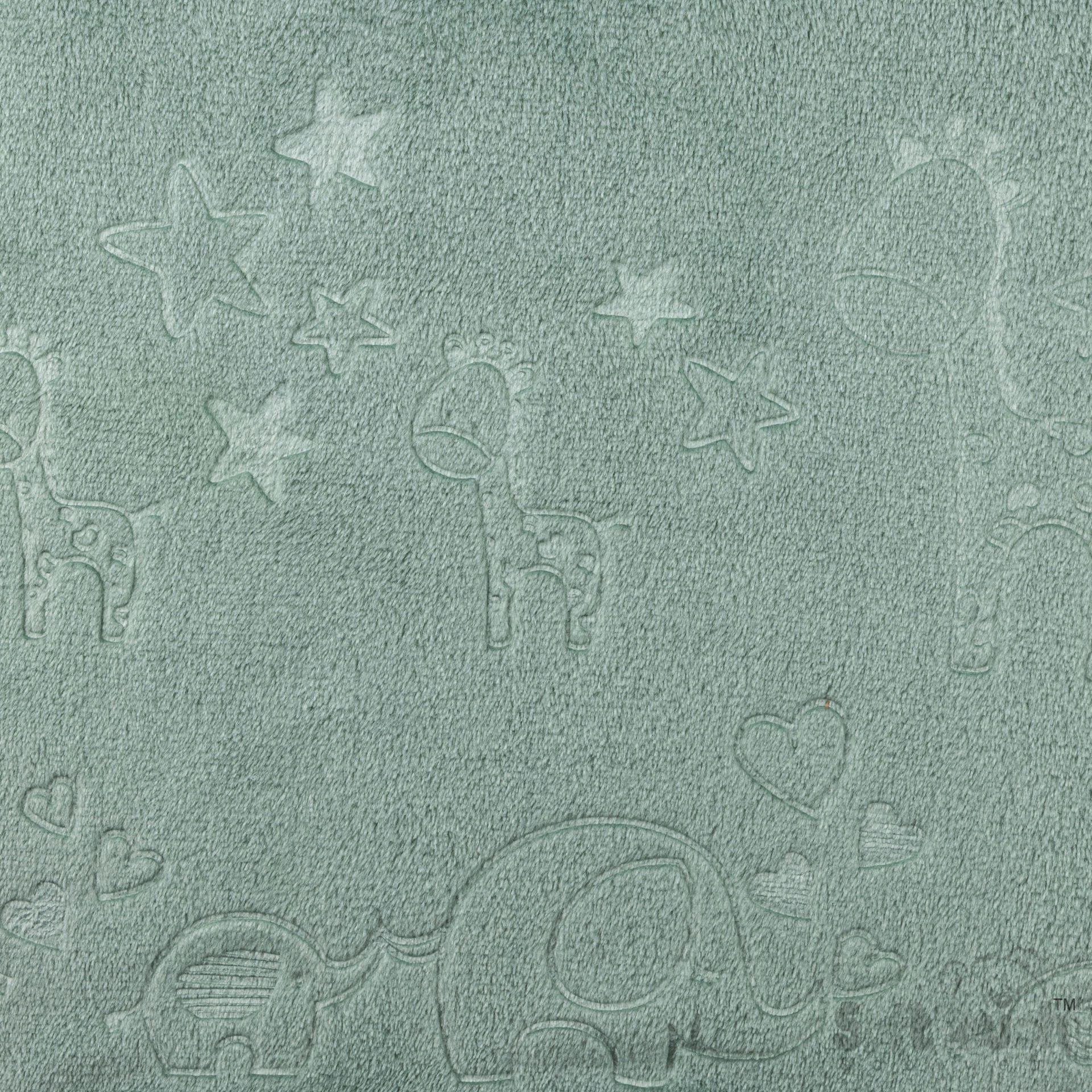 Sage Green Animal Embossed Flannel Wrap - FBP305-SG