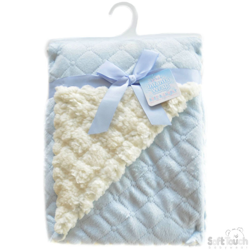 Blue Deluxe Embossed Mink Wrap No. FBP31-B