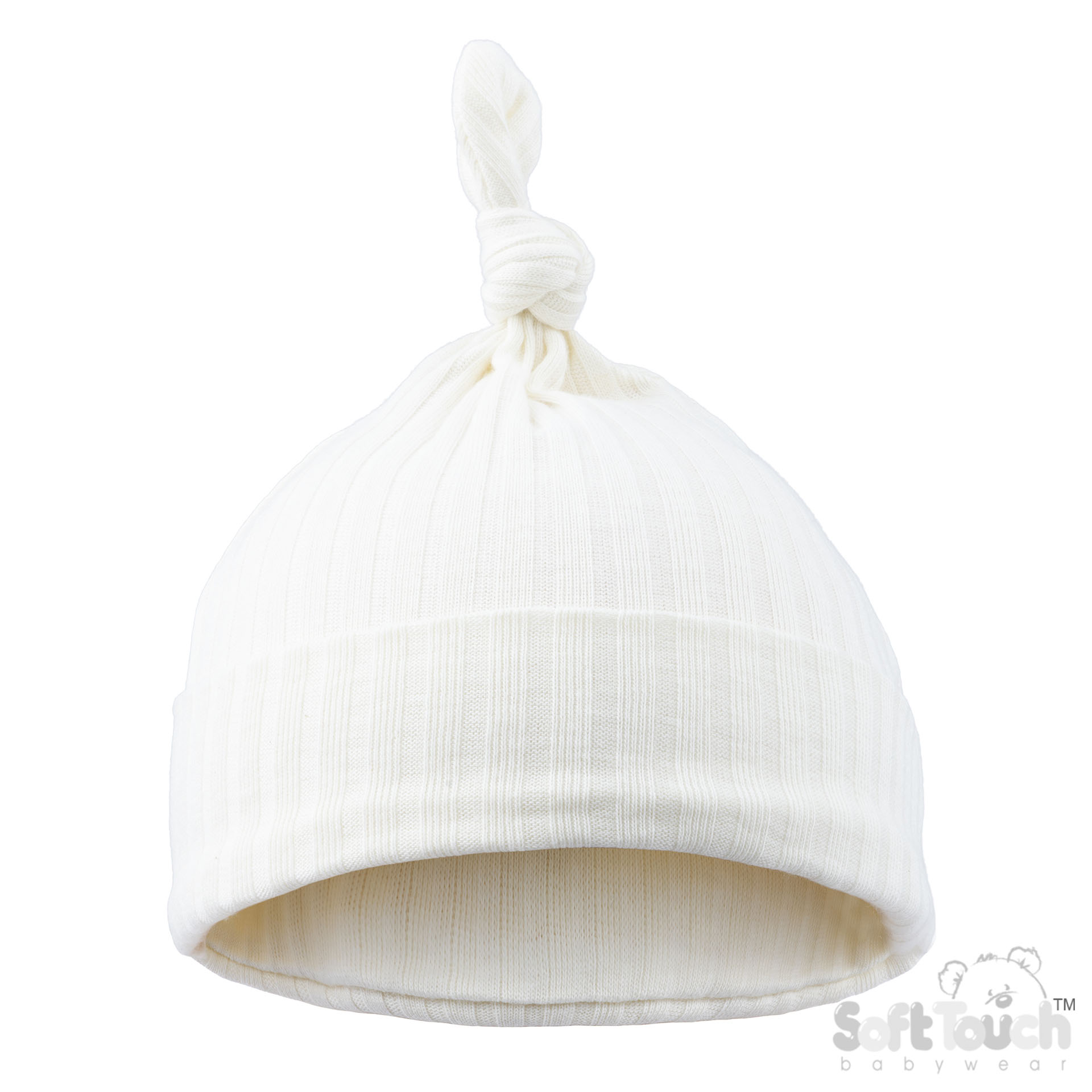 Marshmallow Ribbed Knotty Hat No. H4600-MA