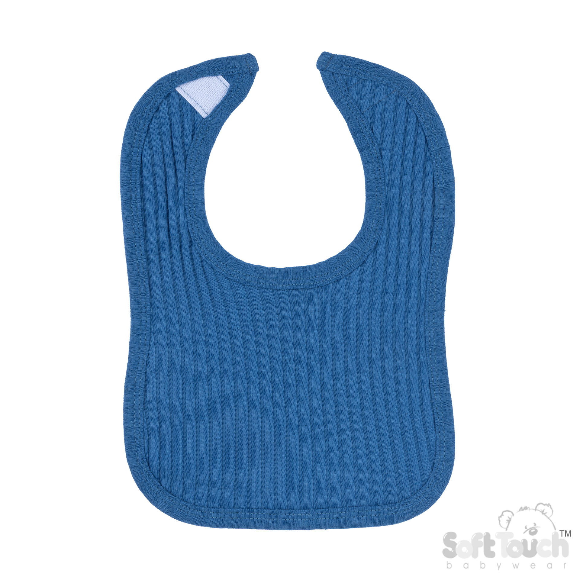 Azure Ribbed Velcro Bibs No. P4600-AZ