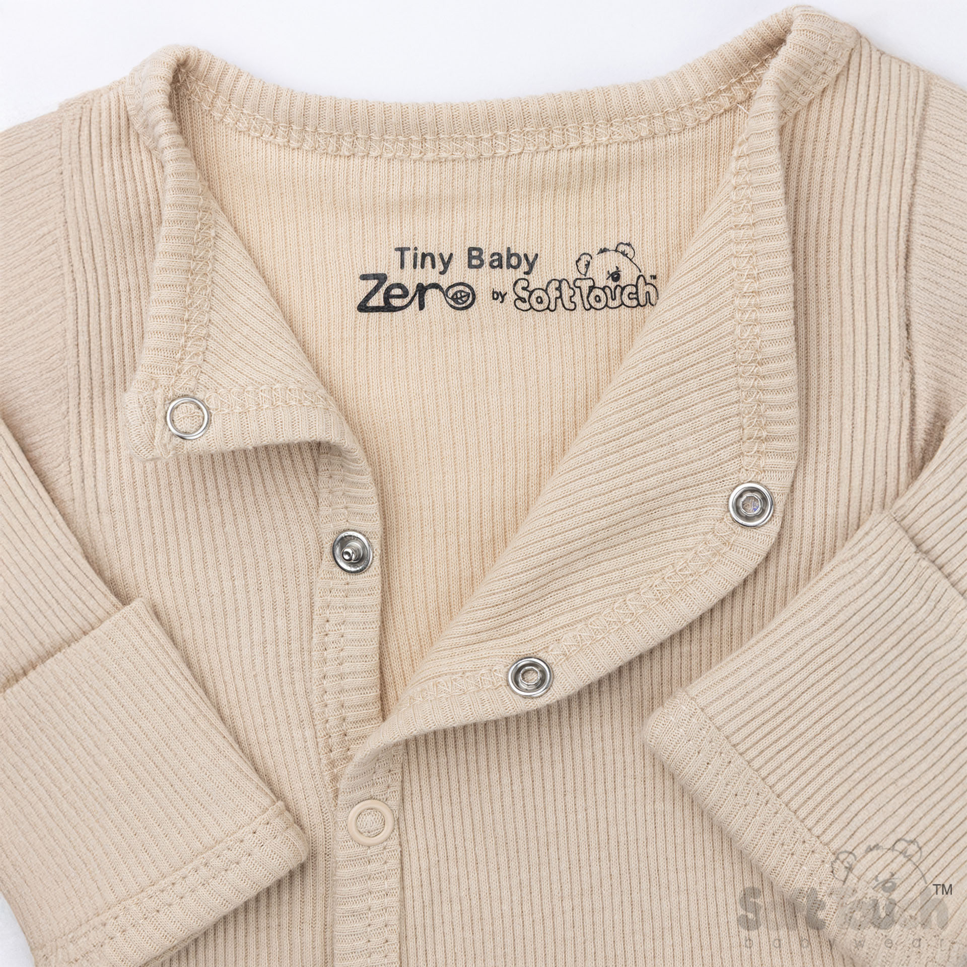 Biscuit Tiny Baby 4 Piece Ribbed Garment Set No. PR12-BI