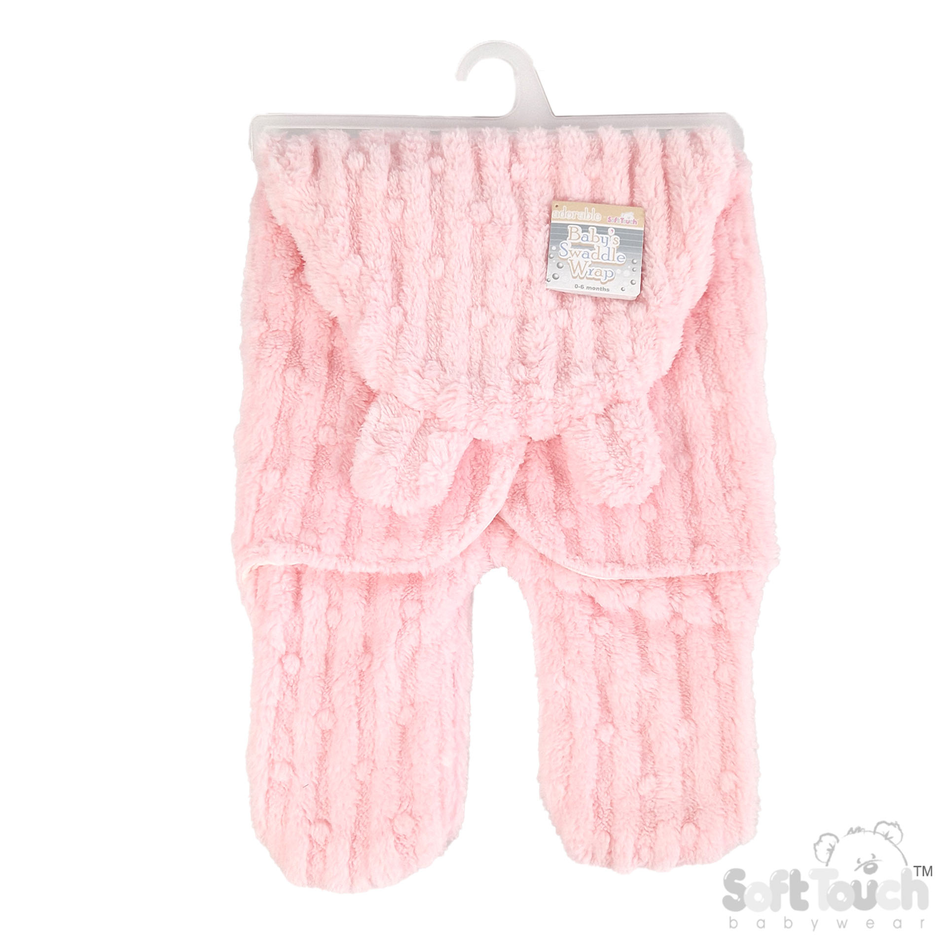 Pink Bubble Sherpa Swaddle Wrap : SW118-P